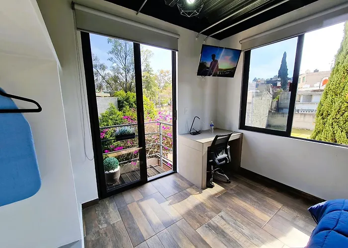 R09 Corner At Itesm Cem Full Services, Shared-kitchen, Fridge ,laundry, Smart Tv, Parking, Balcony