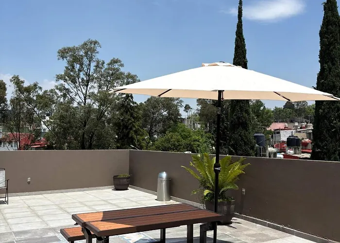 R09 Corner At Itesm Cem Full Services, Shared-kitchen, Fridge ,laundry, Smart Tv, Parking, Balcony